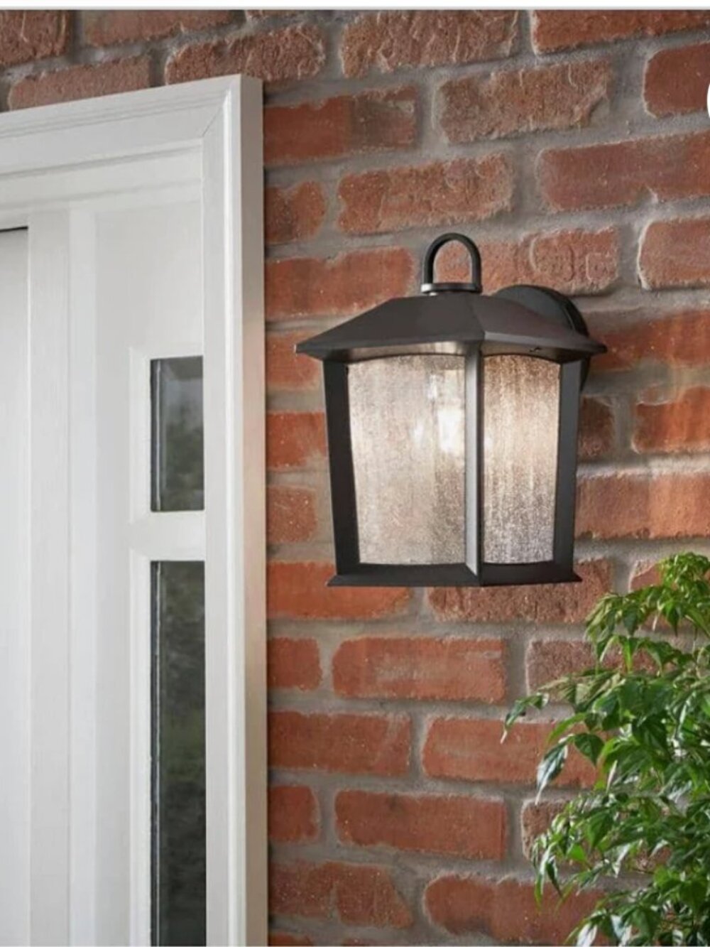 Hampton Bay Ashton 1-Light Outdoor Wall Lantern Sconce Light - Medium Exterior